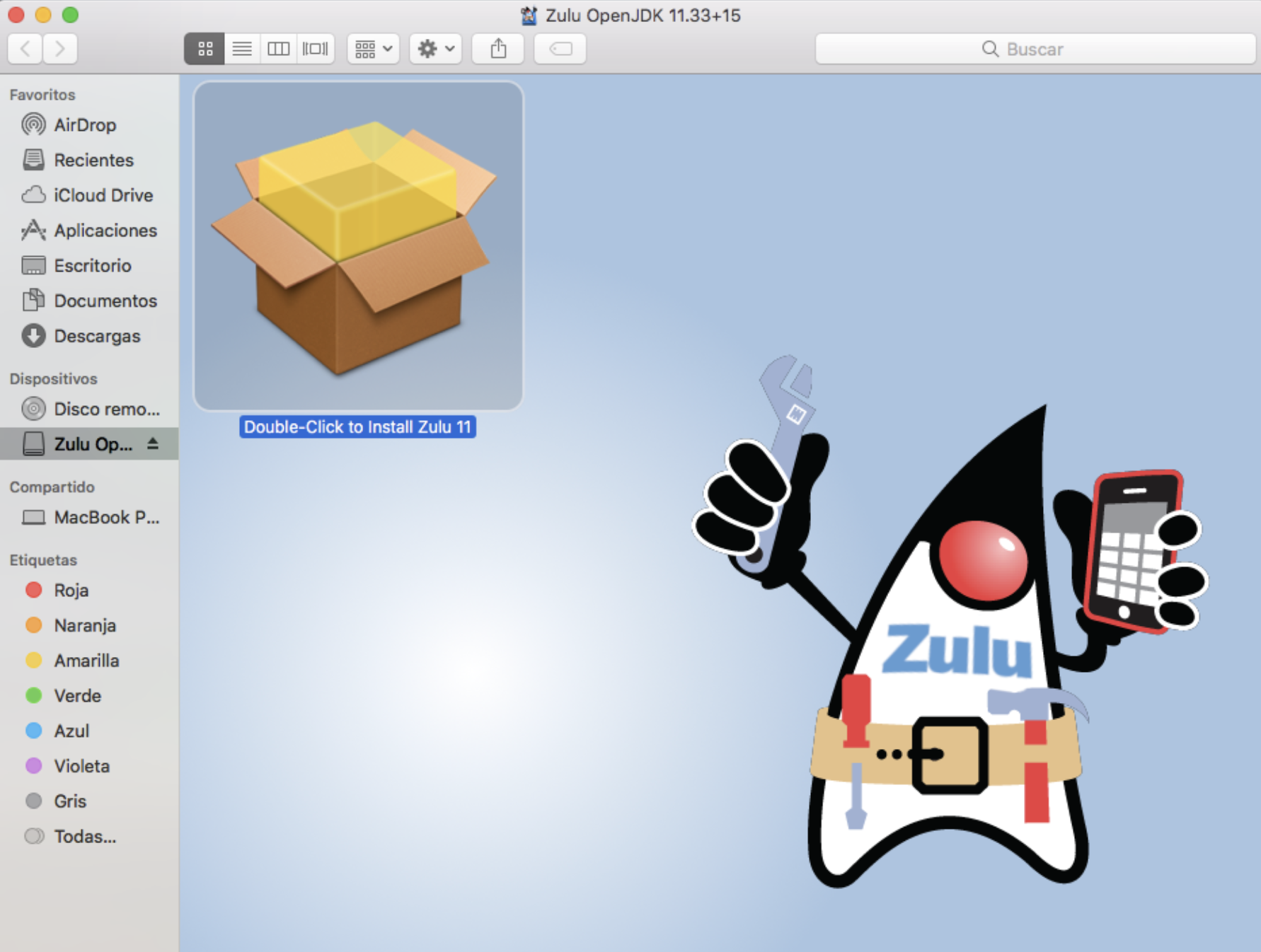 Instalación Zulu OpenJDK